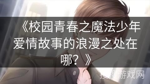 《校园青春之魔法少年爱情故事的浪漫之处在哪？》