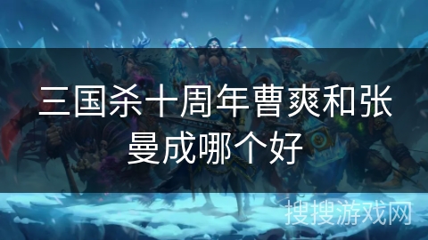 三国杀十周年曹爽和张曼成哪个好