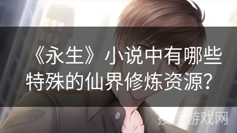 《永生》小说中有哪些特殊的仙界修炼资源？