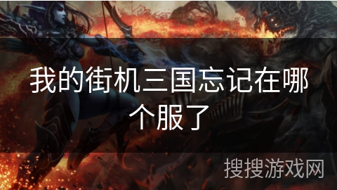 我的街机三国忘记在哪个服了