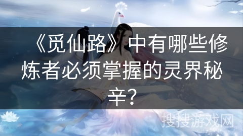 《觅仙路》中有哪些修炼者必须掌握的灵界秘辛？