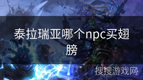 泰拉瑞亚哪个npc买翅膀