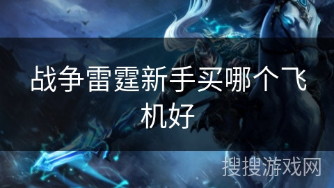 战争雷霆新手买哪个飞机好
