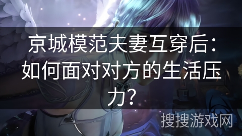 京城模范夫妻互穿后：如何面对对方的生活压力？