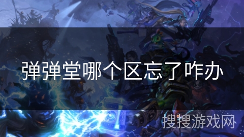 弹弹堂哪个区忘了咋办