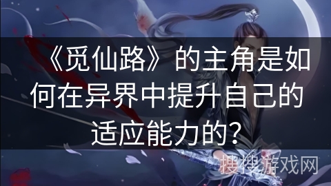 《觅仙路》的主角是如何在异界中提升自己的适应能力的？