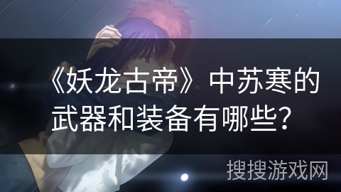 《妖龙古帝》中苏寒的武器和装备有哪些？