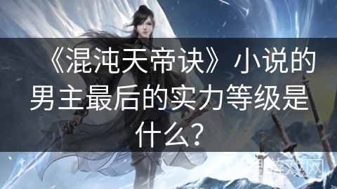 《混沌天帝诀》小说的男主最后的实力等级是什么? 《混沌天帝诀》小说的男主最后的实力等级是什么?