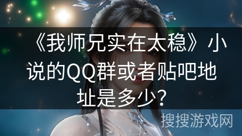 《我师兄实在太稳》小说的QQ群或者贴吧地址是多少？