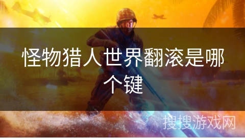 怪物猎人世界翻滚是哪个键