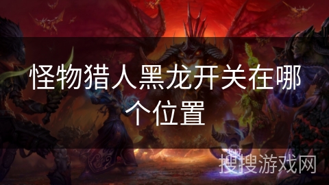 怪物猎人黑龙开关在哪个位置