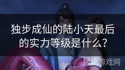独步成仙的陆小天最后的实力等级是什么？