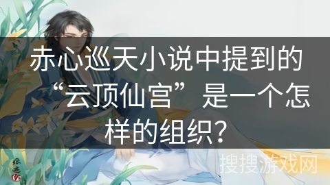 赤心巡天小说中提到的“云顶仙宫”是一个怎样的组织？