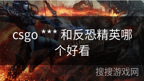 csgo *** 和反恐精英哪个好看