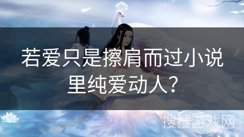 若爱只是擦肩而过小说里纯爱动人？