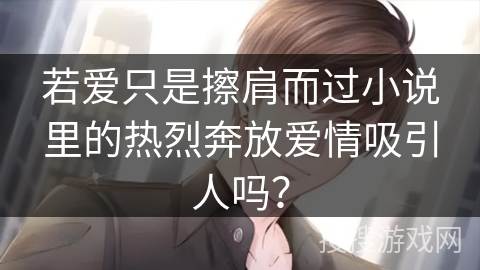 若爱只是擦肩而过小说里的热烈奔放爱情吸引人吗？