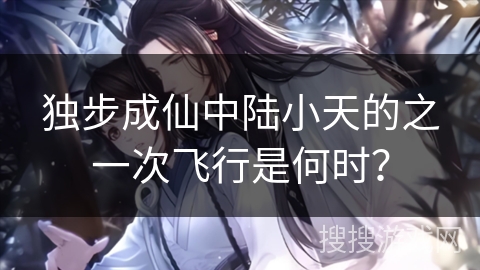 独步成仙中陆小天的之一次飞行是何时？