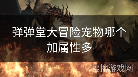 弹弹堂大冒险宠物哪个加属性多