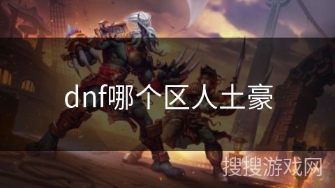 dnf哪个区人土豪