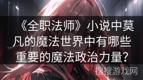 《全职法师》小说中莫凡的魔法世界中有哪些重要的魔法政治力量？