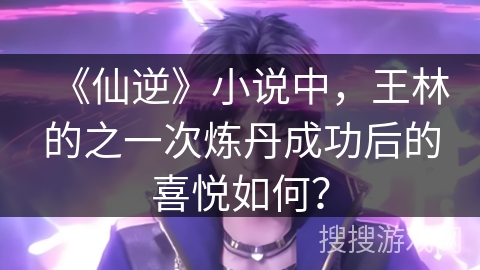 《仙逆》小说中，王林的之一次炼丹成功后的喜悦如何？