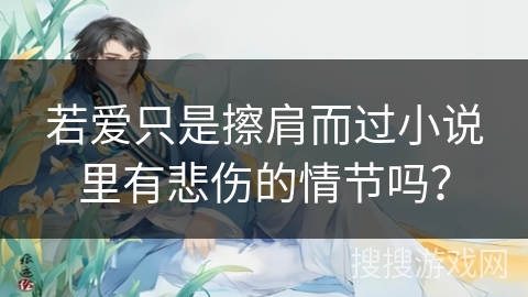 若爱只是擦肩而过小说里有悲伤的情节吗？