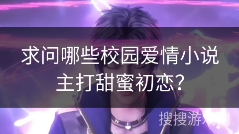 求问哪些校园爱情小说主打甜蜜初恋？