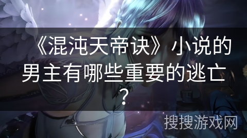 《混沌天帝诀》小说的男主有哪些重要的逃亡？