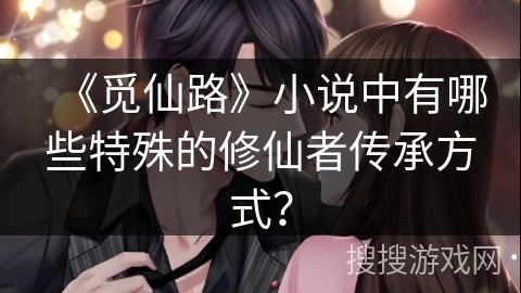《觅仙路》小说中有哪些特殊的修仙者传承方式？