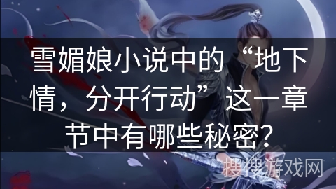 雪媚娘小说中的“地下情,分开行动”这一章节中有哪些秘密? 雪媚娘小说中的“地下情,分开行动”这一章节中有哪些秘密?