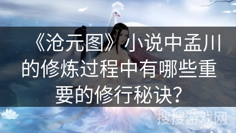《沧元图》小说中孟川的修炼过程中有哪些重要的修行秘诀？