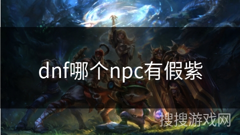 dnf哪个npc有假紫