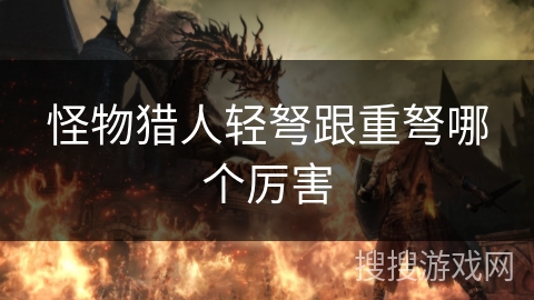 怪物猎人轻弩跟重弩哪个厉害