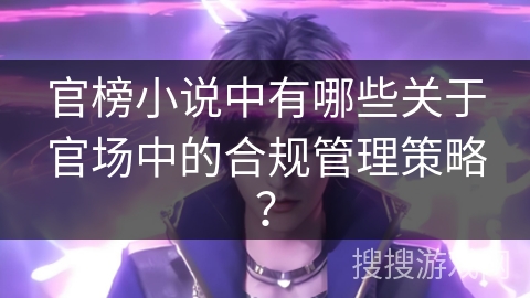 官榜小说中有哪些关于官场中的合规管理策略？