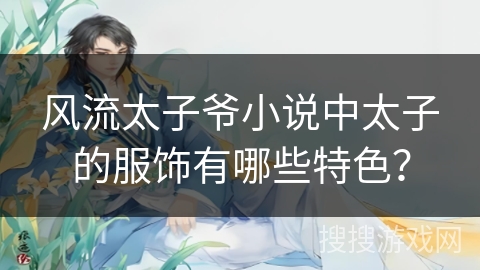 风流太子爷小说中太子的服饰有哪些特色？