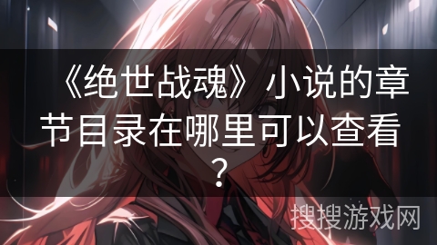 《绝世战魂》小说的章节目录在哪里可以查看？