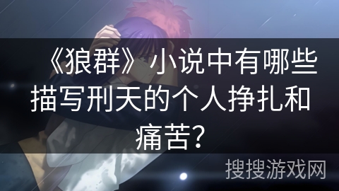 《狼群》小说中有哪些描写刑天的个人挣扎和痛苦？