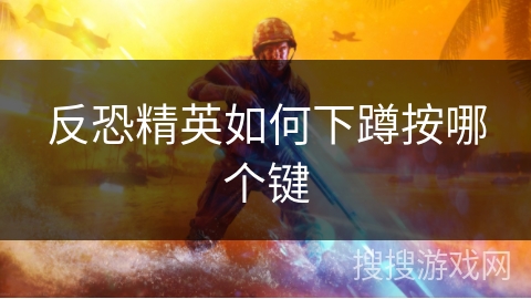 反恐精英如何下蹲按哪个键