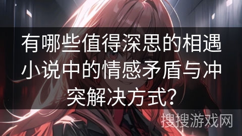 有哪些值得深思的相遇小说中的情感矛盾与冲突解决方式？
