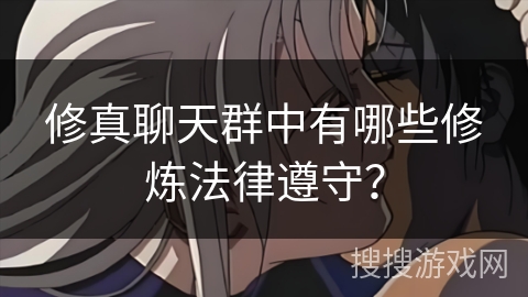 修真聊天群中有哪些修炼法律遵守？