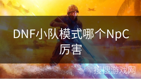 DNF小队模式哪个NpC厉害