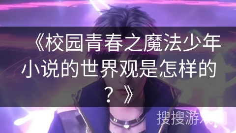 《校园青春之魔法少年小说的世界观是怎样的？》