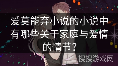爱莫能弃小说的小说中有哪些关于家庭与爱情的情节？