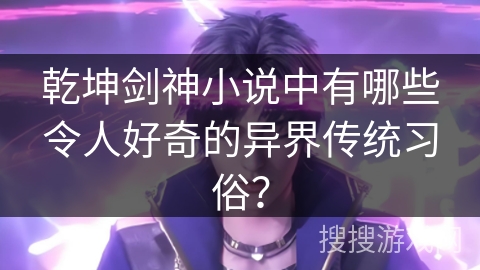 乾坤剑神小说中有哪些令人好奇的异界传统习俗？