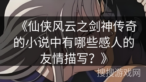 《仙侠风云之剑神传奇的小说中有哪些感人的友情描写？》