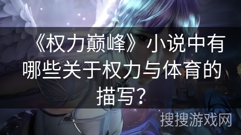 《权力巅峰》小说中有哪些关于权力与体育的描写？