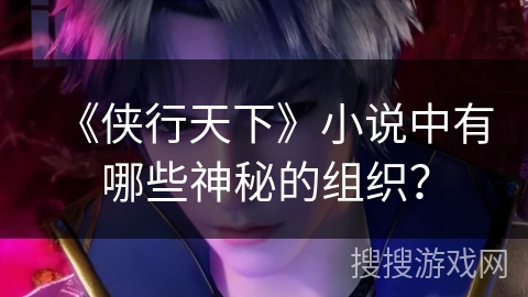 《侠行天下》小说中有哪些神秘的组织？