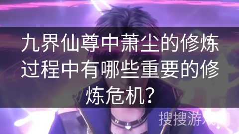 九界仙尊中萧尘的修炼过程中有哪些重要的修炼危机？
