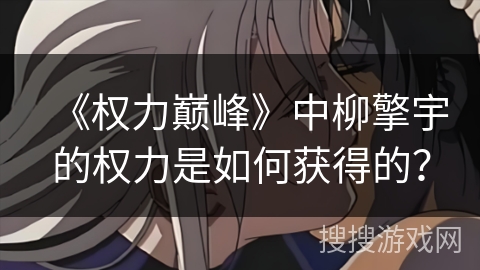 《权力巅峰》中柳擎宇的权力是如何获得的？