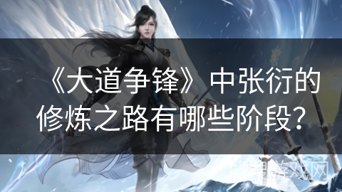 《大道争锋》中张衍的修炼之路有哪些阶段？